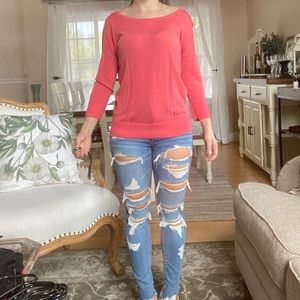 XS knitted pink ann Taylor top